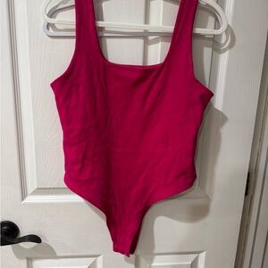A‎ New Day Hot Pink Bodysuit - Size Large